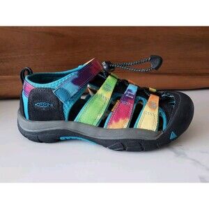 Keen Kids Newport H2 1018441 Rainbow Tie Dye Sandals Shoes Youth Size 3